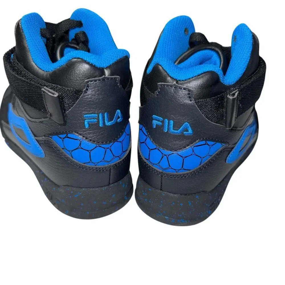 FILA MULTIVERSE Black and Blue Youth Strap shoes SZ/ 5.5